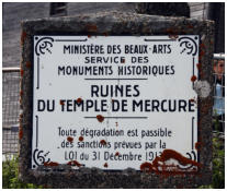 Zur Verehrung des Gottes Merkur schufen due Galloromanen einen Tempel auf dem Puy de Dme